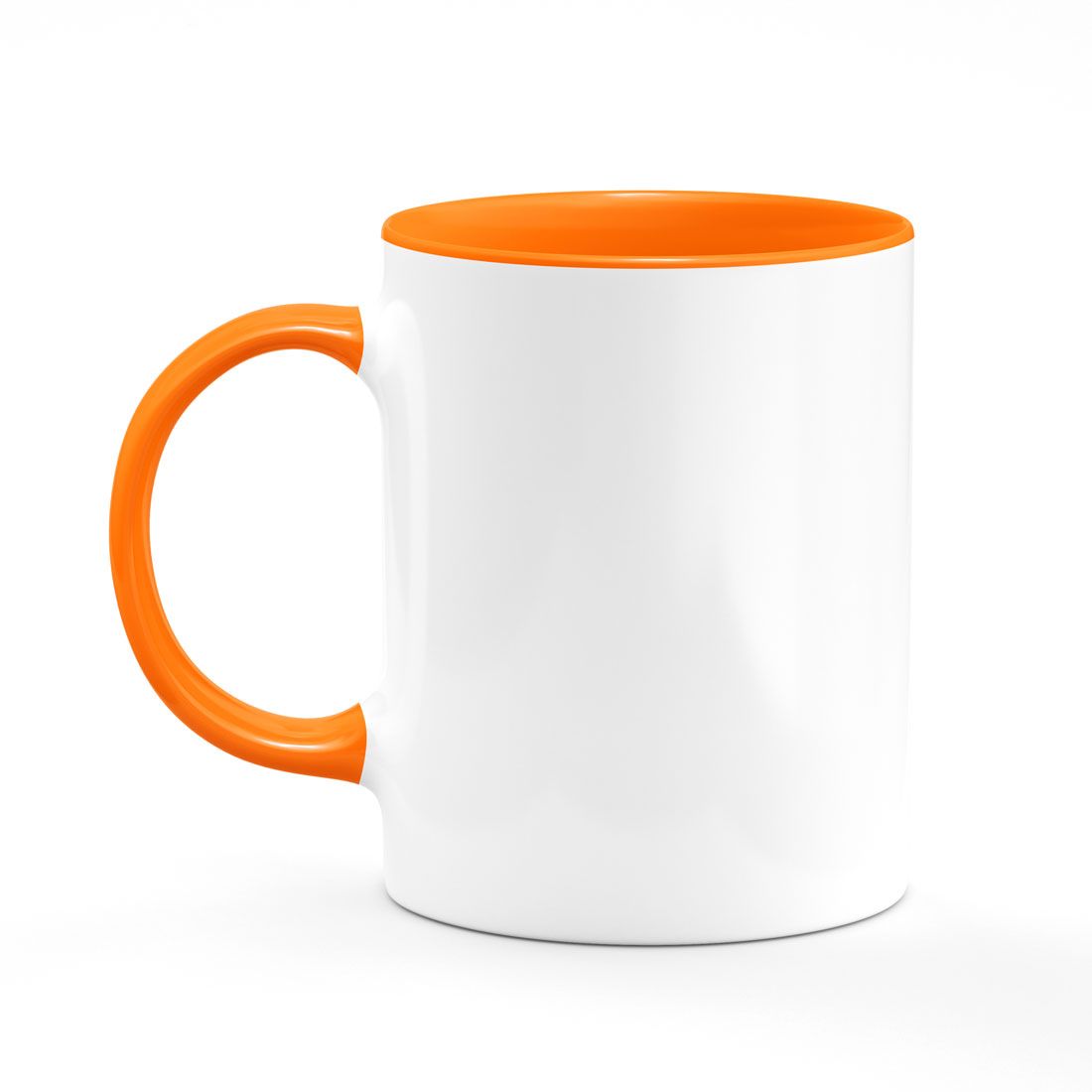 Orange Inside/ Handle and White