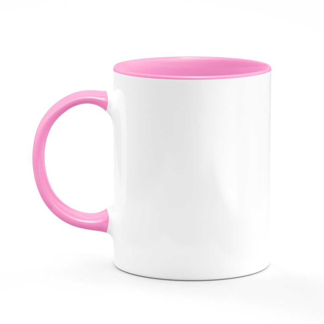Pink Inside/ Handle and White